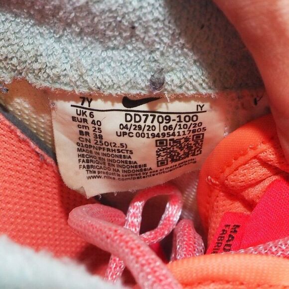 Nike Air Force 1 '07 LV8 GS 'White Atomic Pink' DD7709-100 Youth 7 Women's 8.5 - Picture 10 of 12